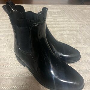 Black Women's Ralph Lauren Chelsea Rain Boots